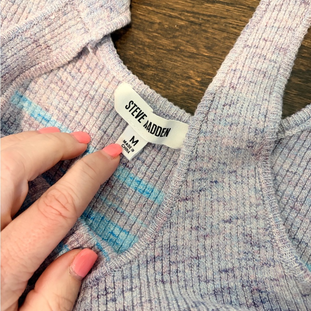 Steve Madden Pastel Knit Midi Dress - Picture 2 of 2